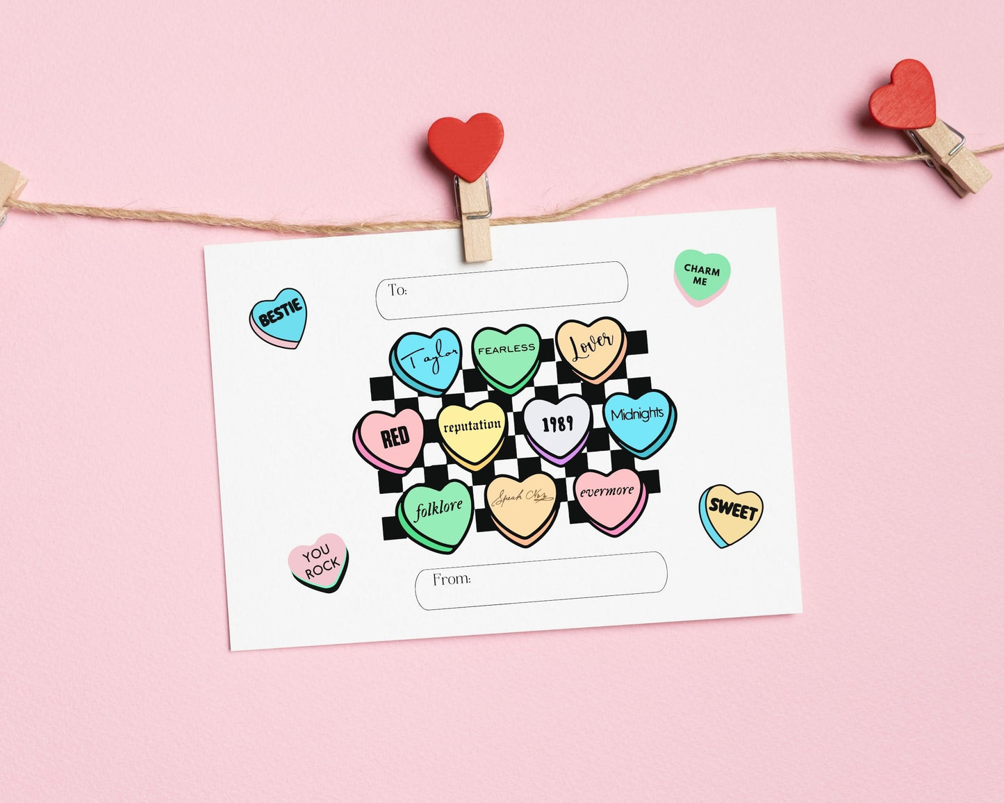 Taylor Swiftie Valentines day cards - printable