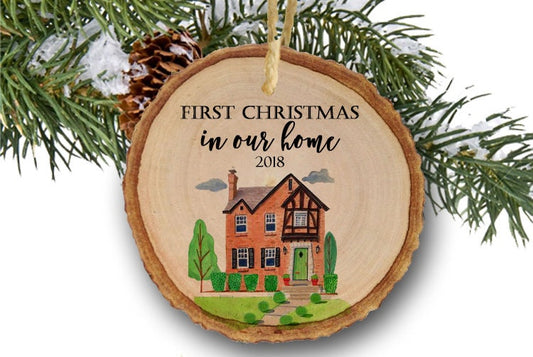 Our New Home Ornament - Christmas Ornament - New House Gift - Housewarming Present - Our 1st Christmas - Our New Home - Farmhouse Ornament