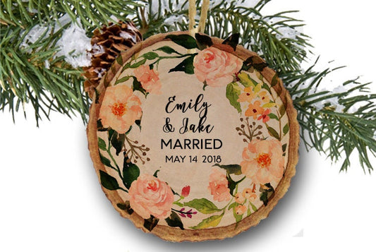 1st Christmas as Mr and Mrs Ornament, Personalized Mr & Mrs Ornament, Newlywed Christmas Ornament
