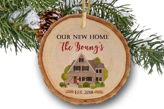 New Home Ornament Personalized New Home Christmas Ornament New Homeowner Gift Personalized Housewarming Gift New Home Gift New House Present