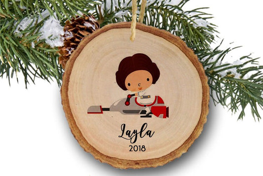 Personalized Star Wars Ornament, Star Wars Ornament, Princess Leia Ornament, Personalized Christmas Ornaments, Personalized for kids