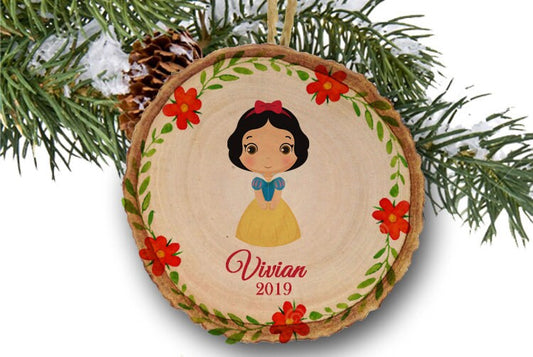 Snow White Christmas Ornament, Disney Princess, Disney ornament, kids ornament, Custom ornament, Personalized gift, Wooden ornament