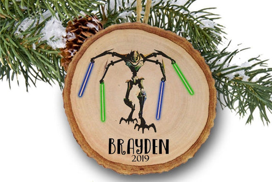 Personalized Sta Wars Ornament, General Grievous ornament, Personalized Christmas Ornaments, Personalized for kids