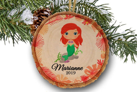 The Little Mermaid Christmas Ornament, Ariel Ornament, Disney Princess, Disney ornament, kids ornament, Custom ornament, Personalized gift