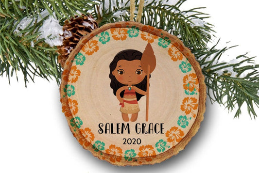 Moana Christmas Ornament, Moana Ornament, Disney Princess, Disney ornament, kids ornament, Custom ornament, Personalized gift