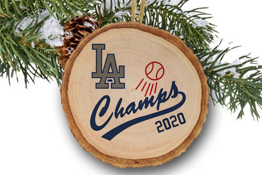 World Series Champions 2020, LA Dodgers, Christmas ornament, Team Gift, Co Worker Gift, Baseball, Dodgers ornaments, Los Angeles Dodgers