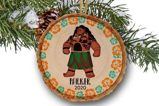 Maui Christmas Ornament, Moana Ornament, Disney ornament, kids ornament, Custom ornament, Personalized gift