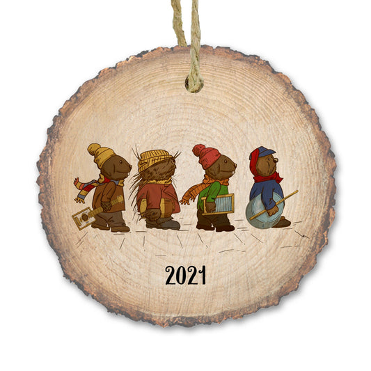 Jim Henson Emmet Otters Jug Band Christmas Ornament Wood Slice Ornament 2021