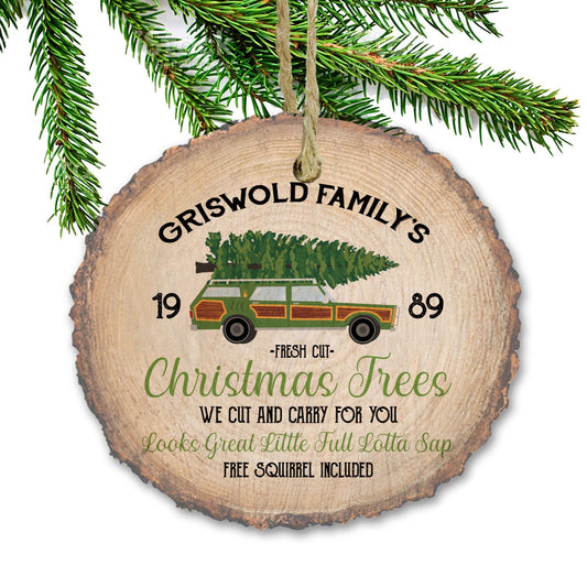 Griswold’s tree farm Christmas Ornament,  Fun old fashioned family Christmas, Christmas vacation, Christmas tradition, Wooden ornament