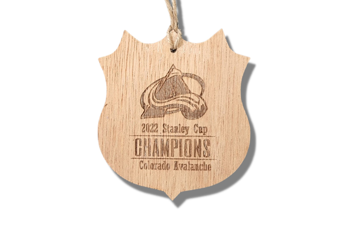 Colorado Avalanche 2022 Stanley cup champions Christmas Ornament, Sports ornament, Laser engraved