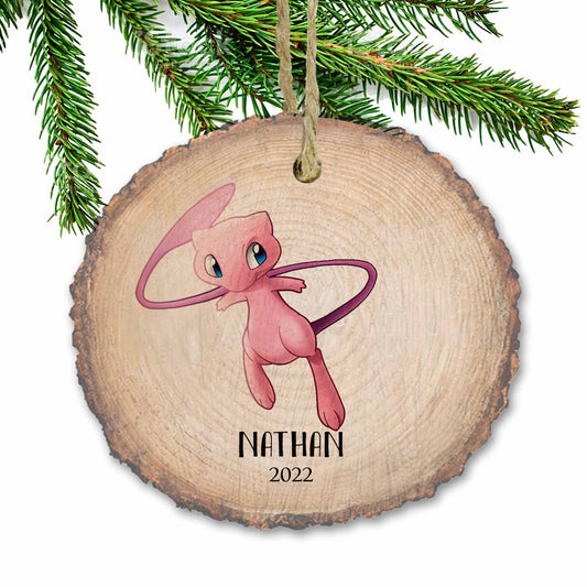 Personalized Christmas ornaments, Mew inspired, Name Ornament, Personalized Ornament, Toys