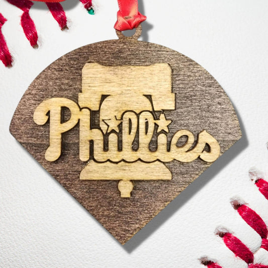 World Series Chirstmas ornament 2022, Phillies NLCS Champions ornament, National league champs, Christmas gift, wooden keepsake