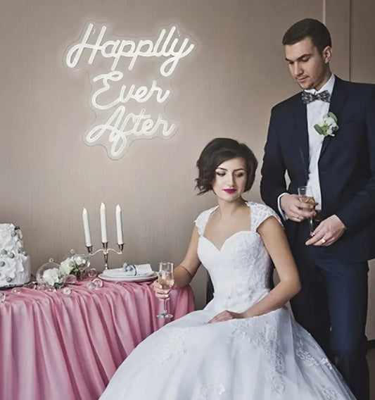 Happily ever after neon sign-Rental