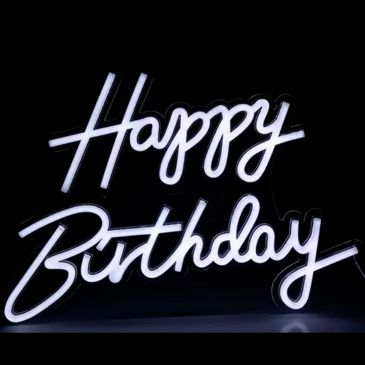 Happy Birthday Neon Sign-Rental