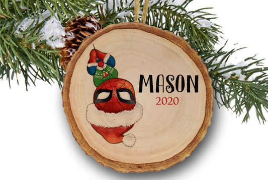 Superhero Personalized Christmas ornaments, Baby S p i d e r , Name Ornament, Personalized Name Ornament, Superhero, toys