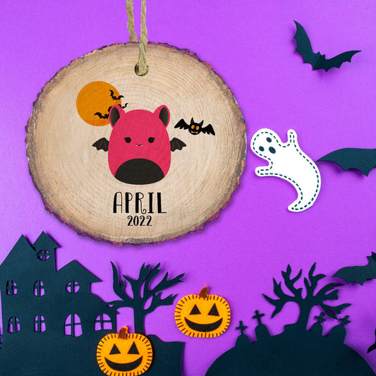 Custom Plushie Christmas ornaments, Halloween tree ornament, Squish squad toys, Gift for kids - April