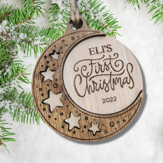 Baby's first Christmas ornament 2022, custom baby ornament, newborn gift, boy or girl