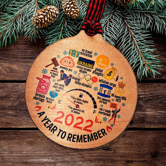 2022 Christmas ornament, 2022 in review, A year to remember, inflation ornament, gas price ornament, funny, Christmas gift for everyone